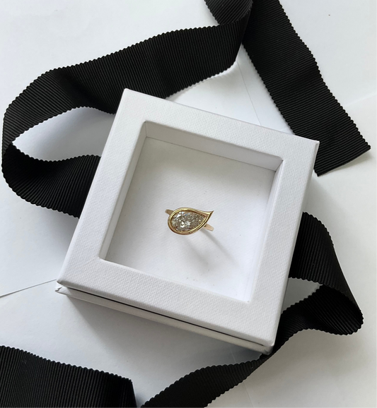 14KY Gold 1.85ct Lab Diamond Pinky Ring