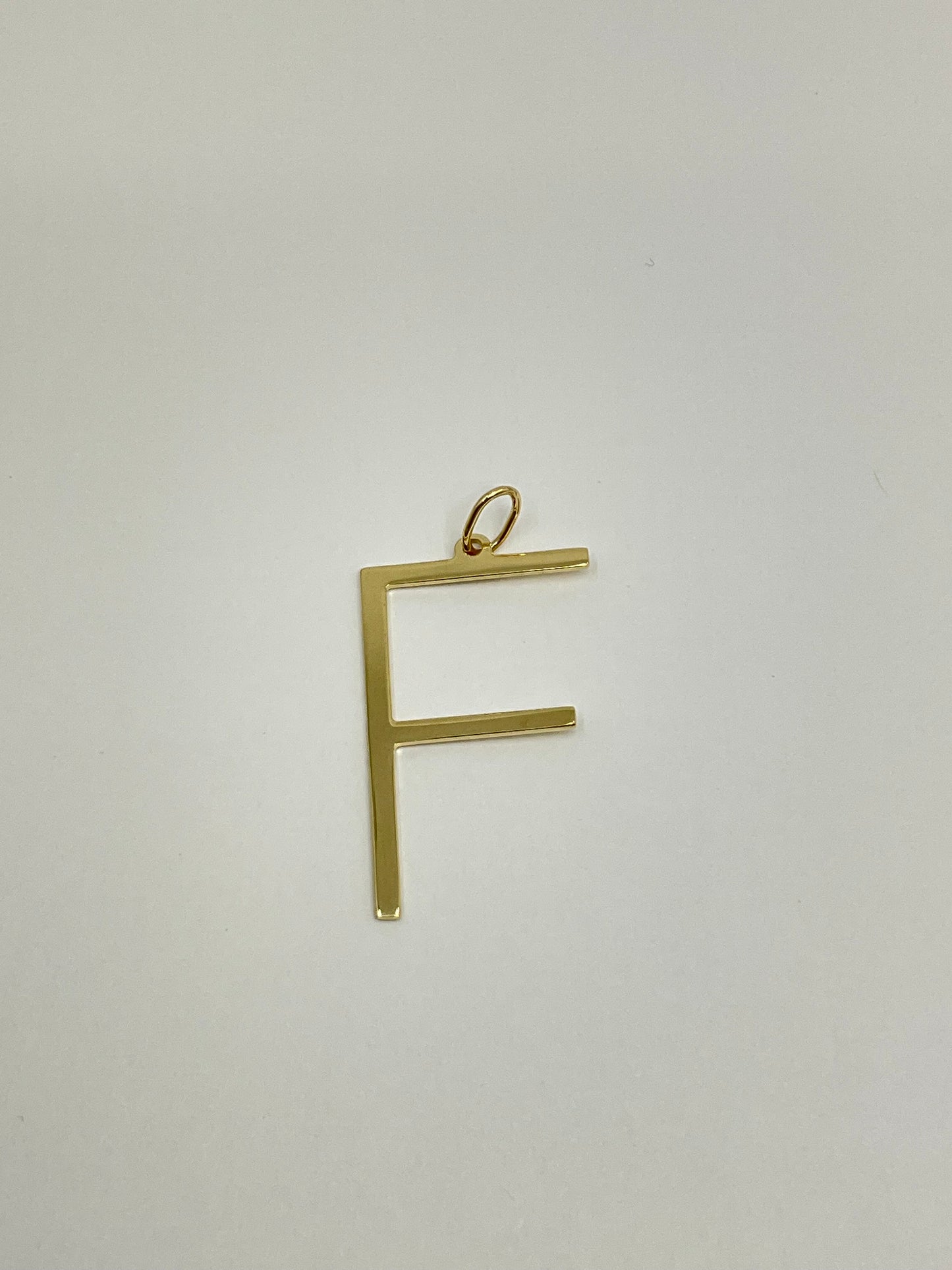 14KY Solid Gold Initial Pendant