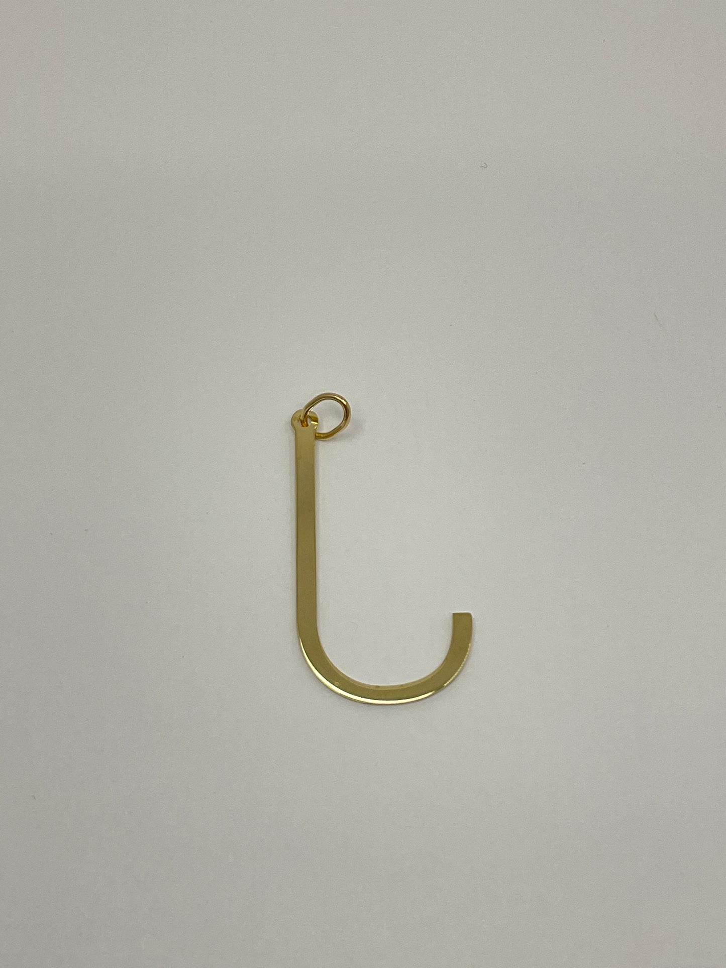 14KY Solid Gold Initial Pendant