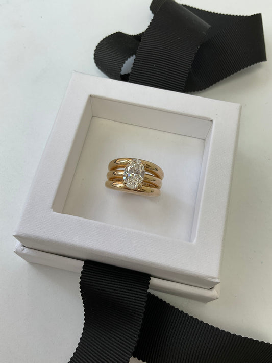 14KY Gold 2.60ct Lab Diamond Ring