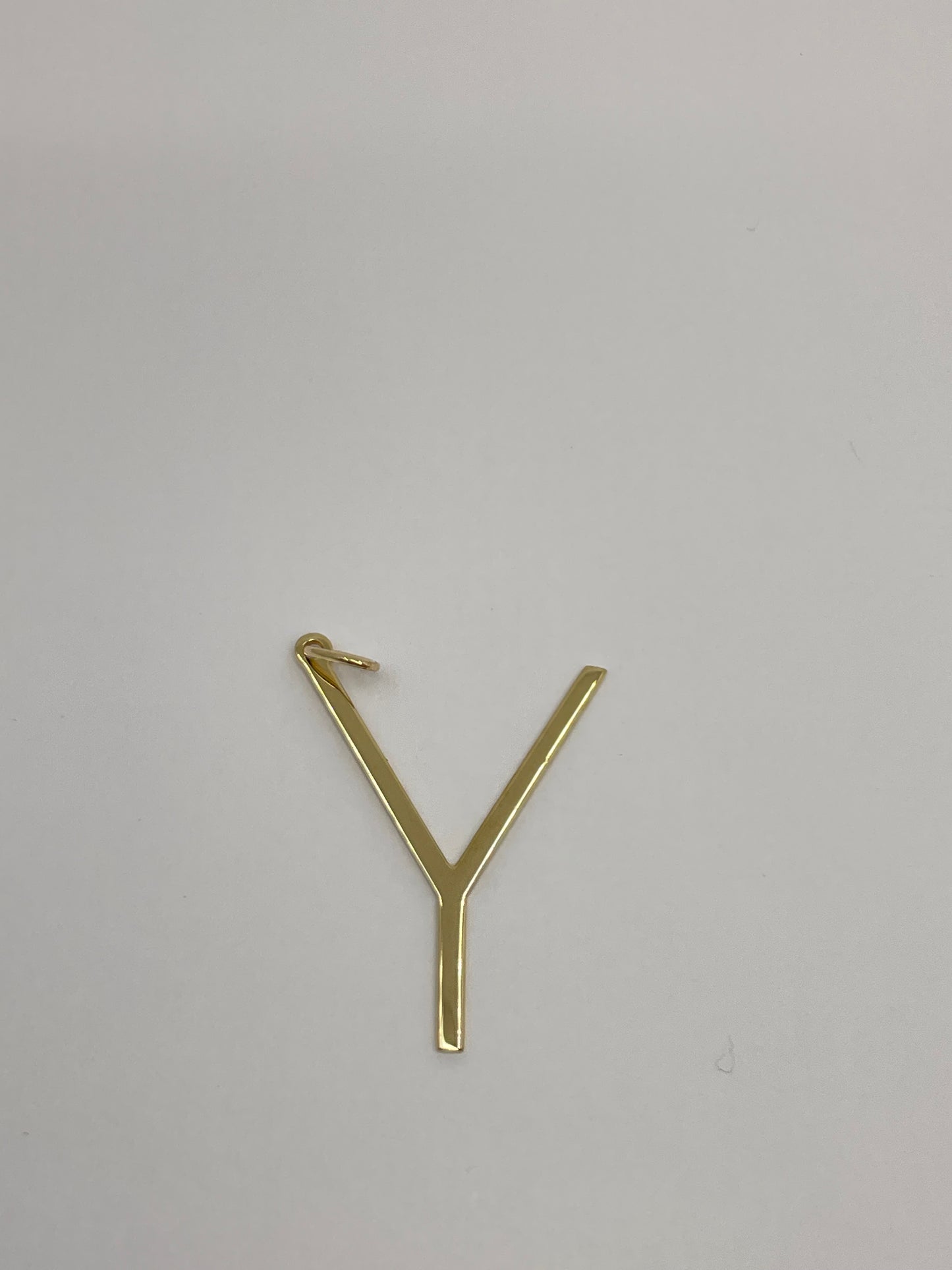 14KY Solid Gold Initial Pendant