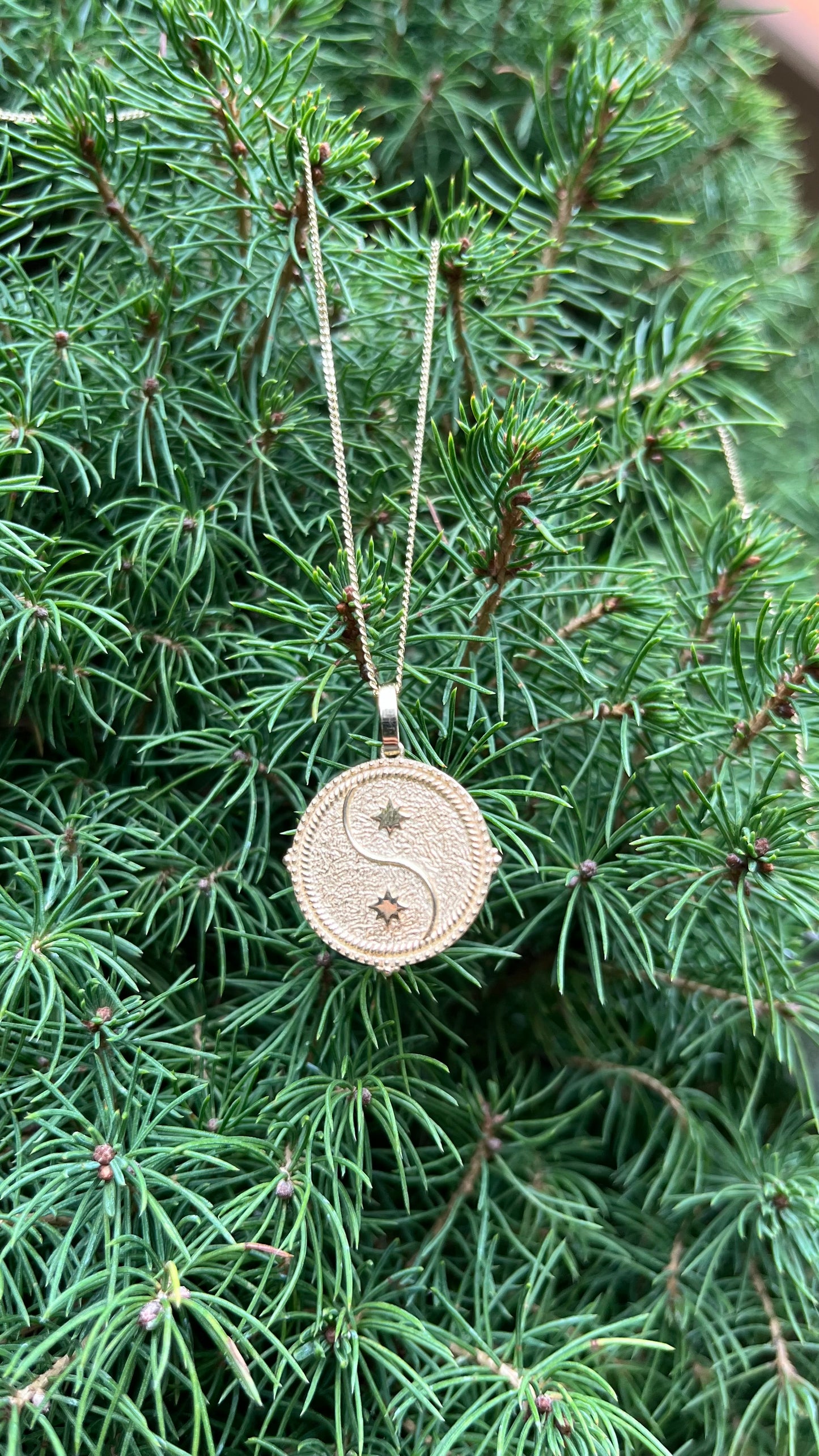 14K Gold Zodiac Pendant