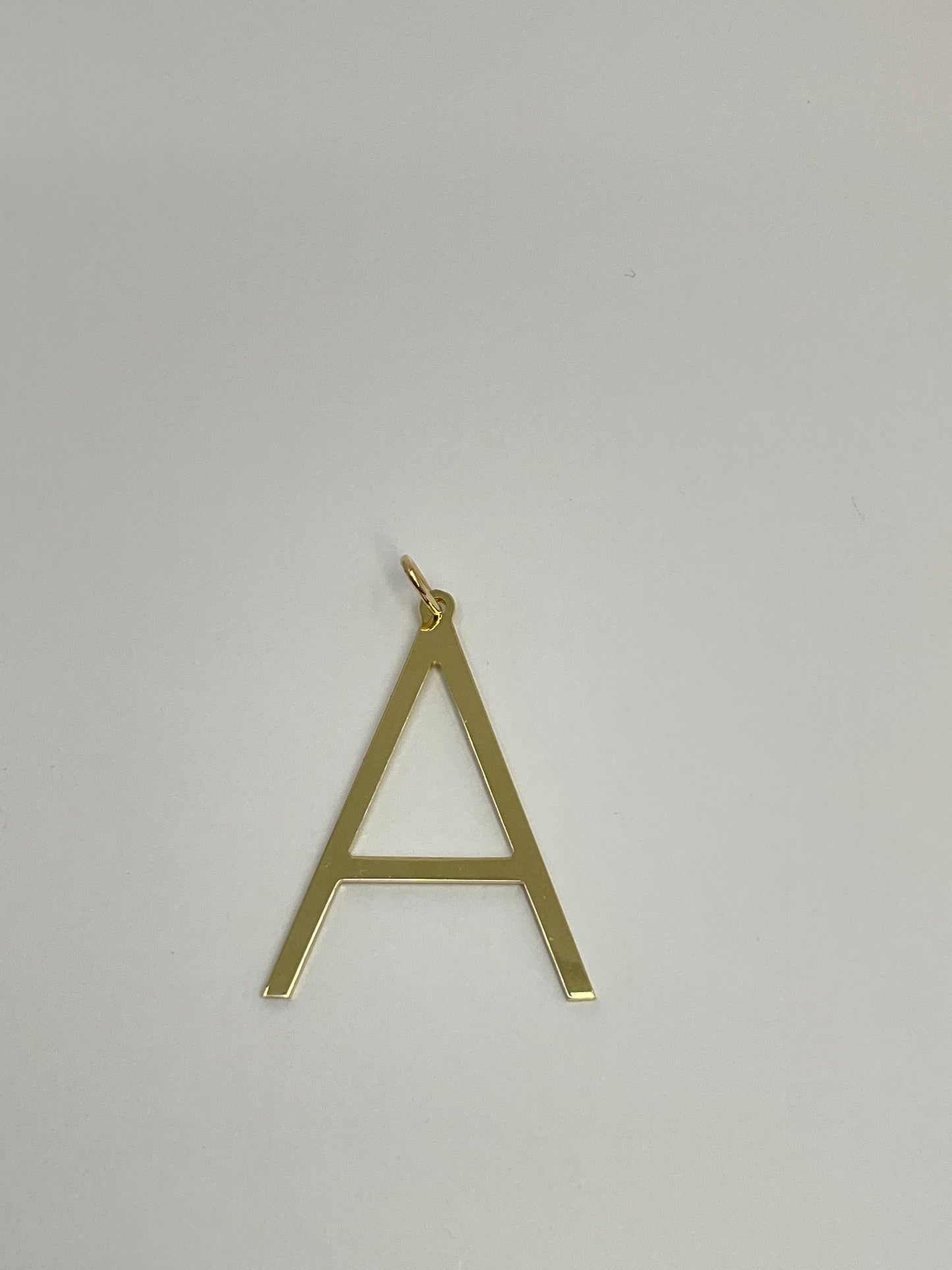 14KY Solid Gold Initial Pendant
