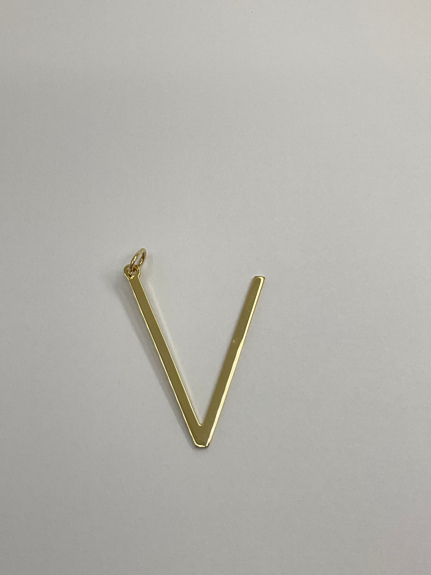 14KY Solid Gold Initial Pendant