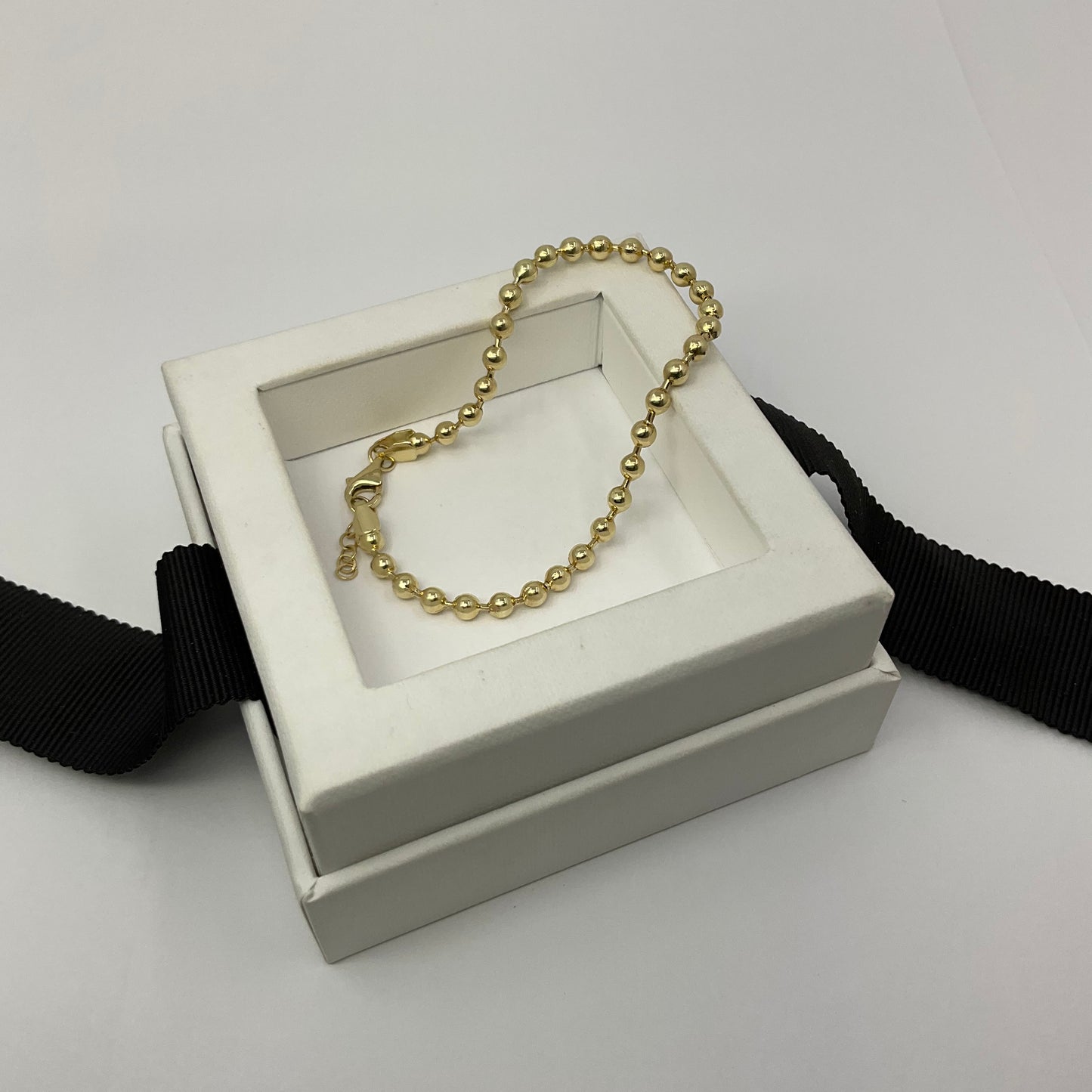 14K Gold Ball Bracelet