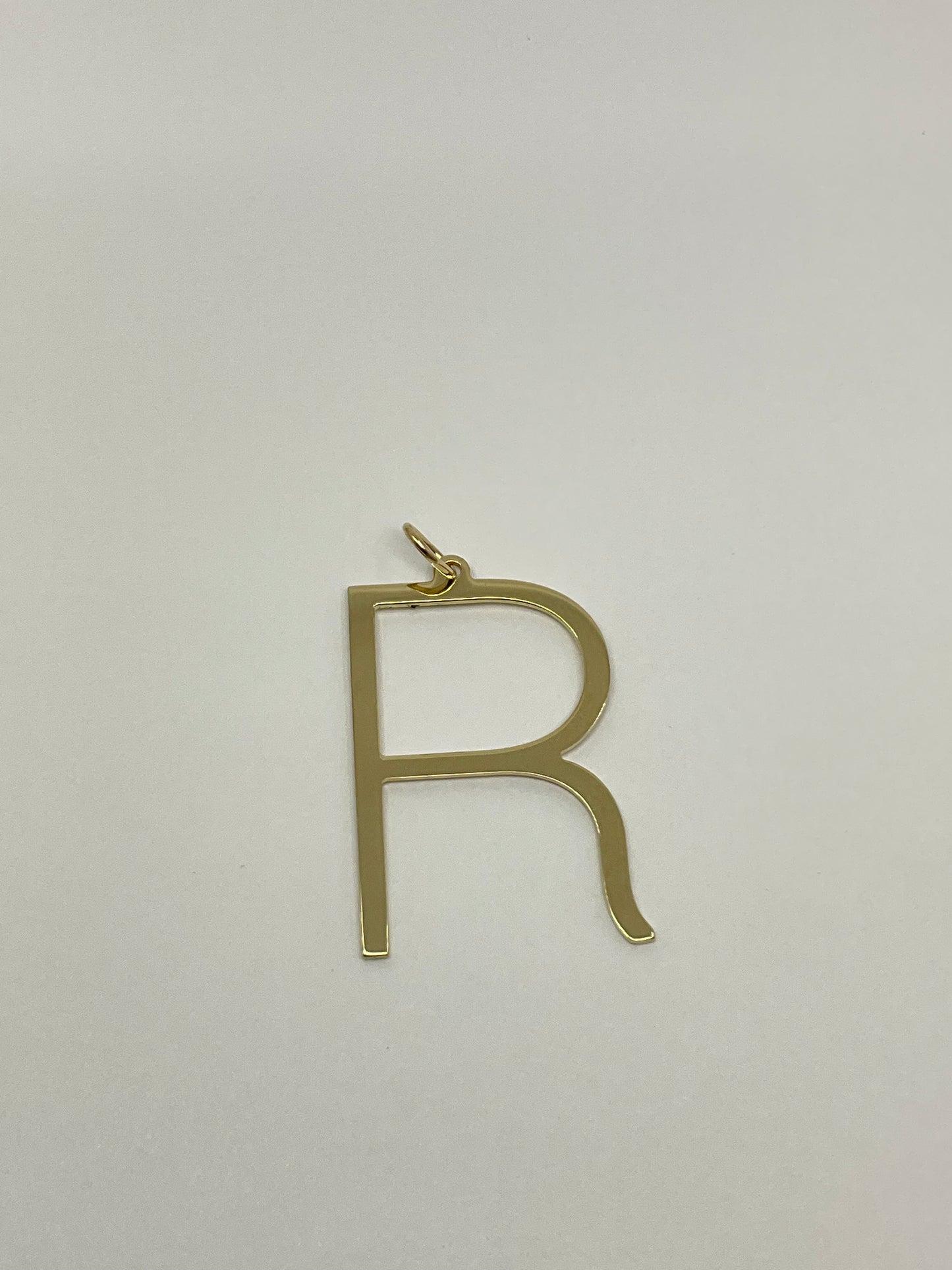 14KY Solid Gold Initial Pendant