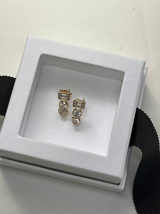 14KY 2.45Ct Lab Grown Diamond Studs Earrings