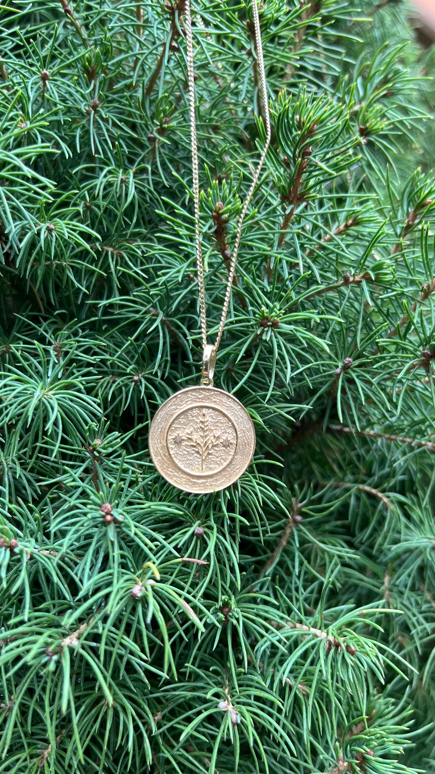 14K Gold Zodiac Pendant