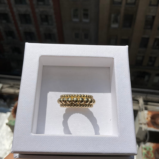 18K Gold Bubble Ring