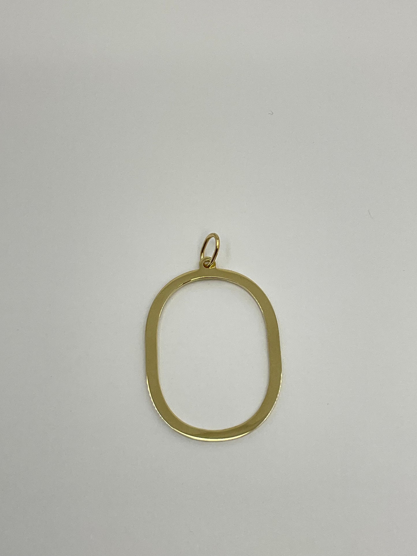 14KY Solid Gold Initial Pendant