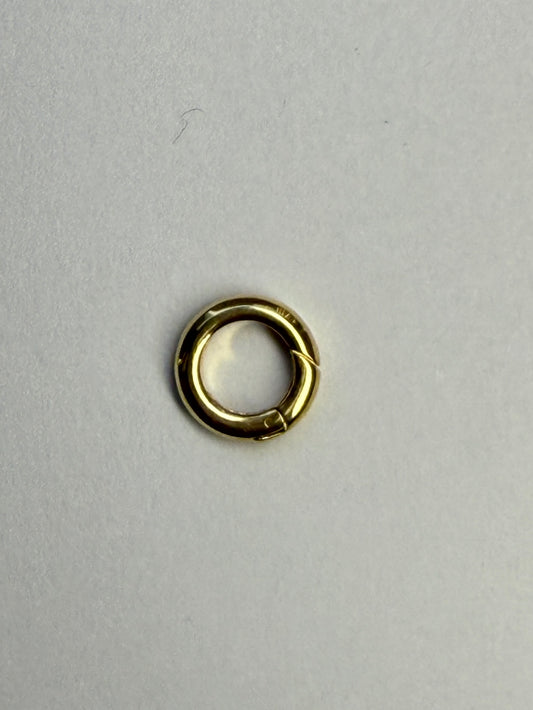 14K Gold Charm Round Connectors For Pendant