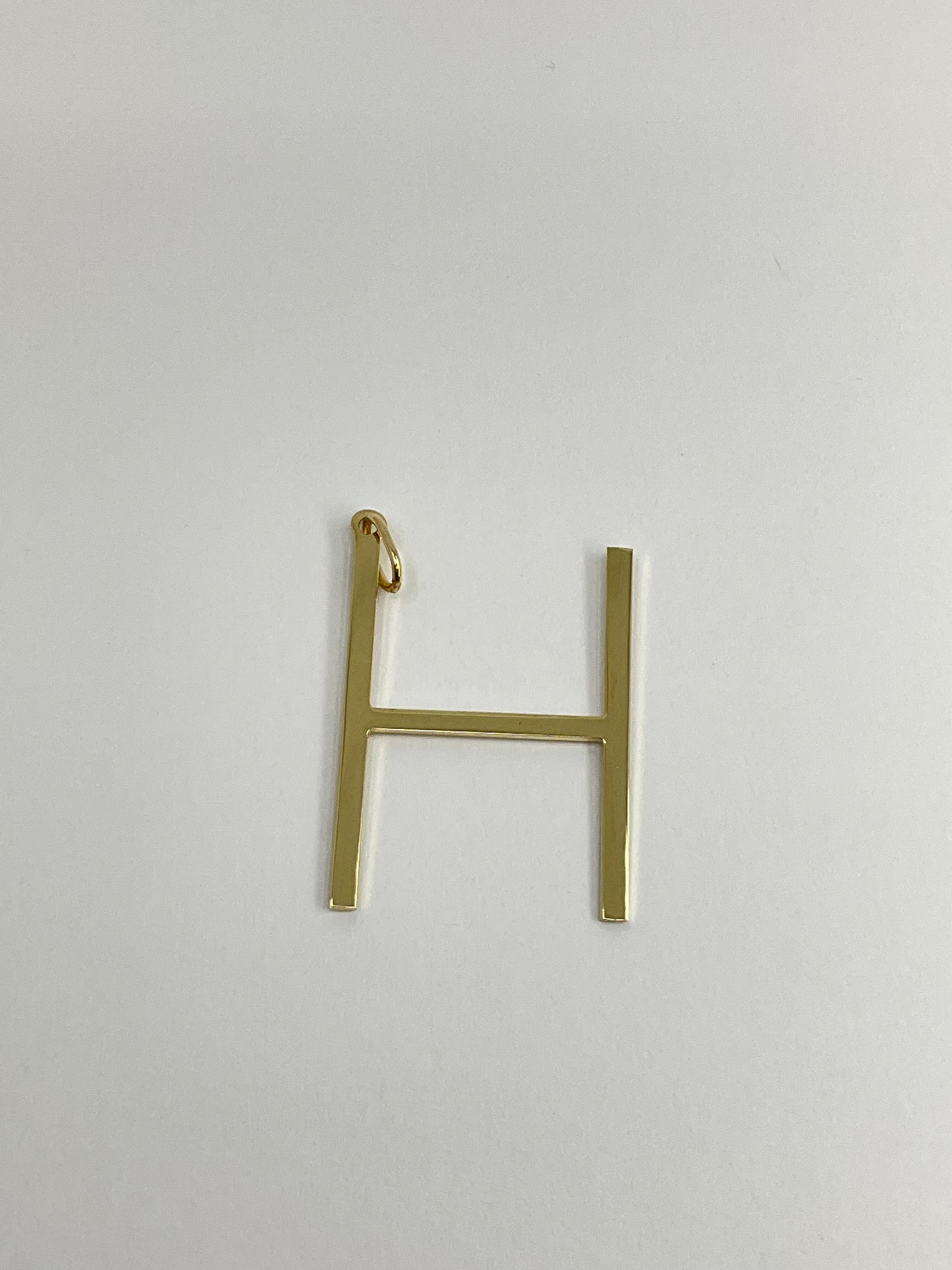 14KY Solid Gold Initial Pendant