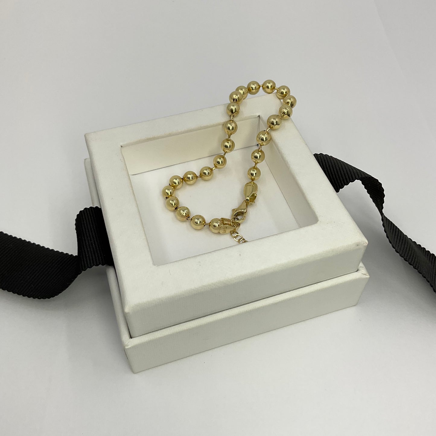 14K Gold Ball Bracelet