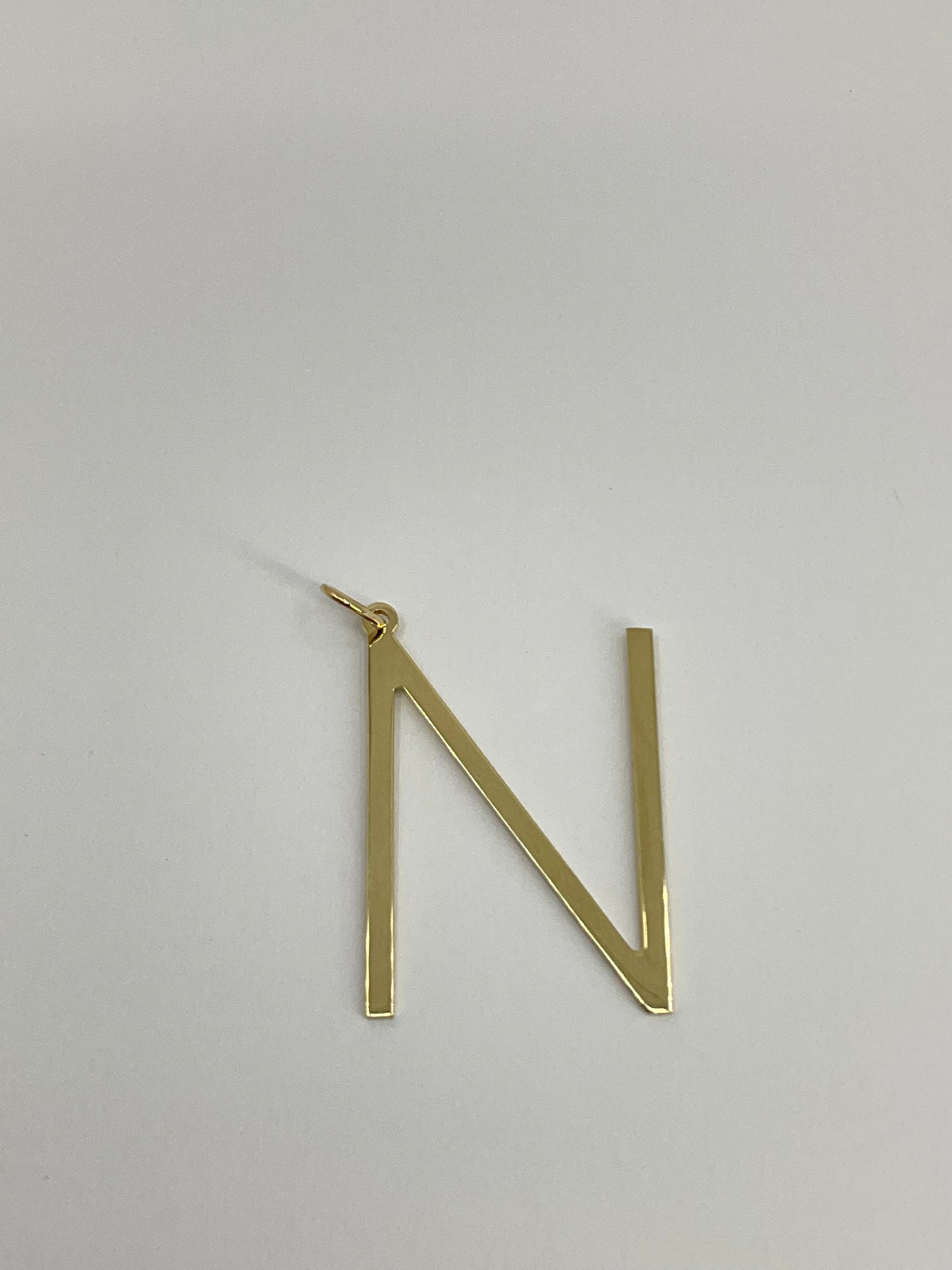 14KY Solid Gold Initial Pendant