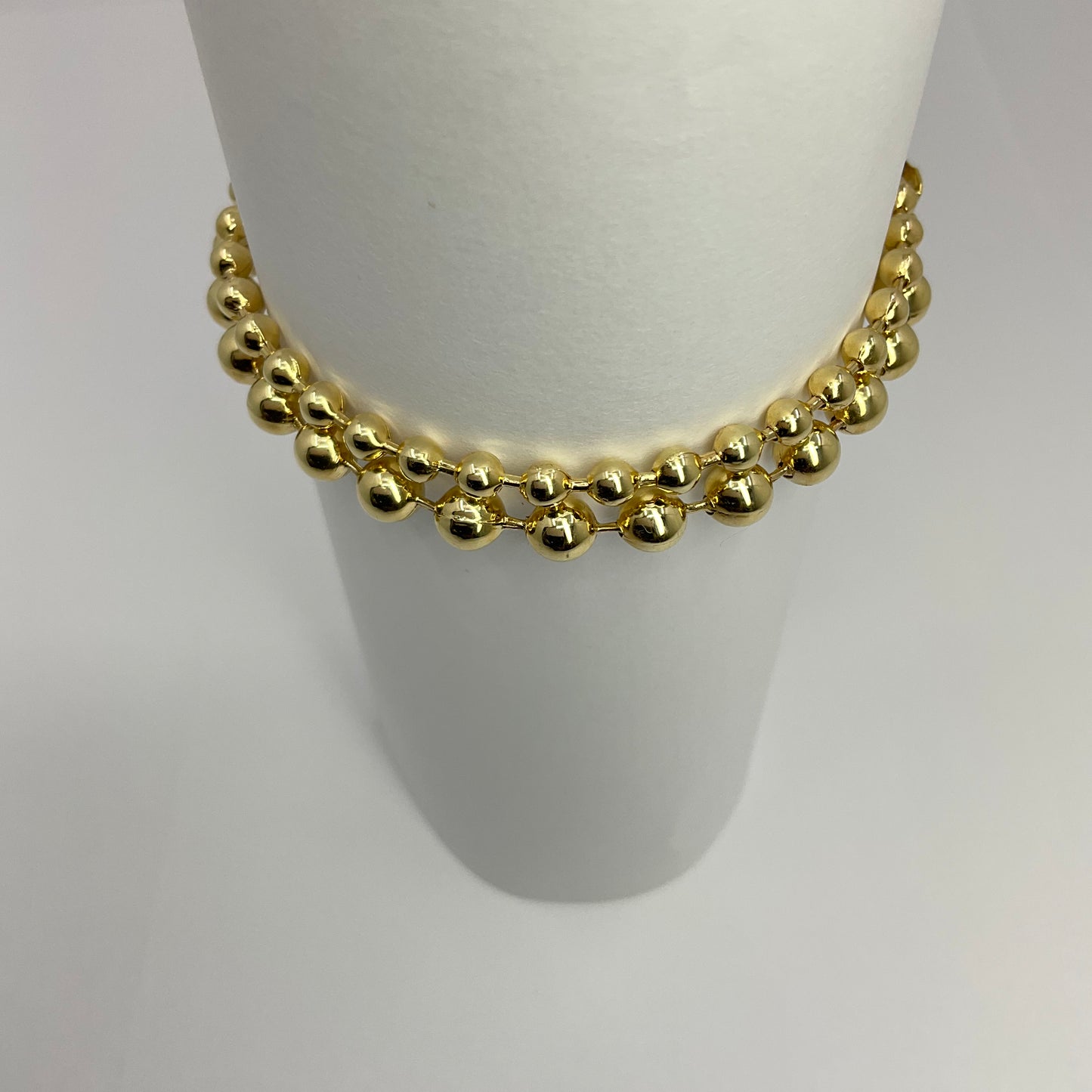 14K Gold Ball Bracelet