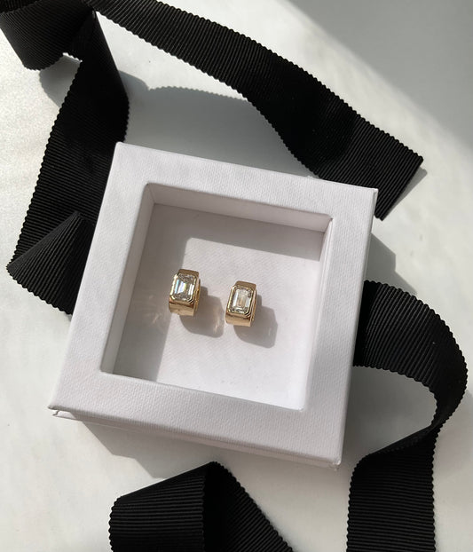 14K Lab Grown Diamond 2.3ct  Huggies Earrings