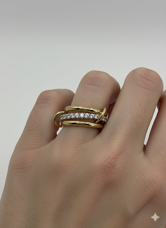 14ky 3 Solid Endless Ring with Lab Grown Diamonds Eternity Band