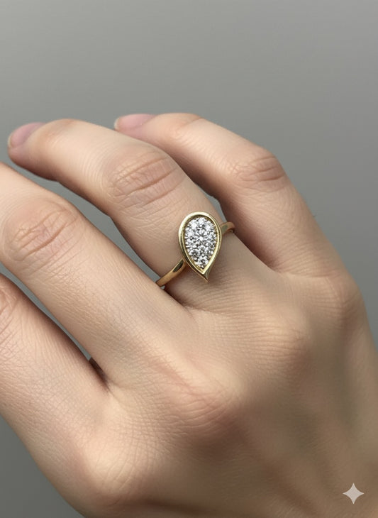 14KY Gold 1.85ct Lab Diamond Pinky Ring