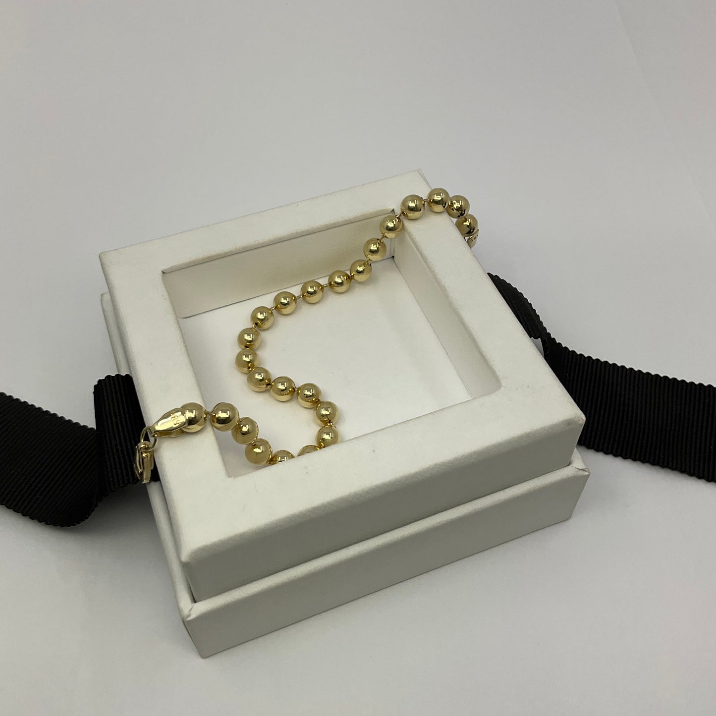 14K Gold Ball Bracelet