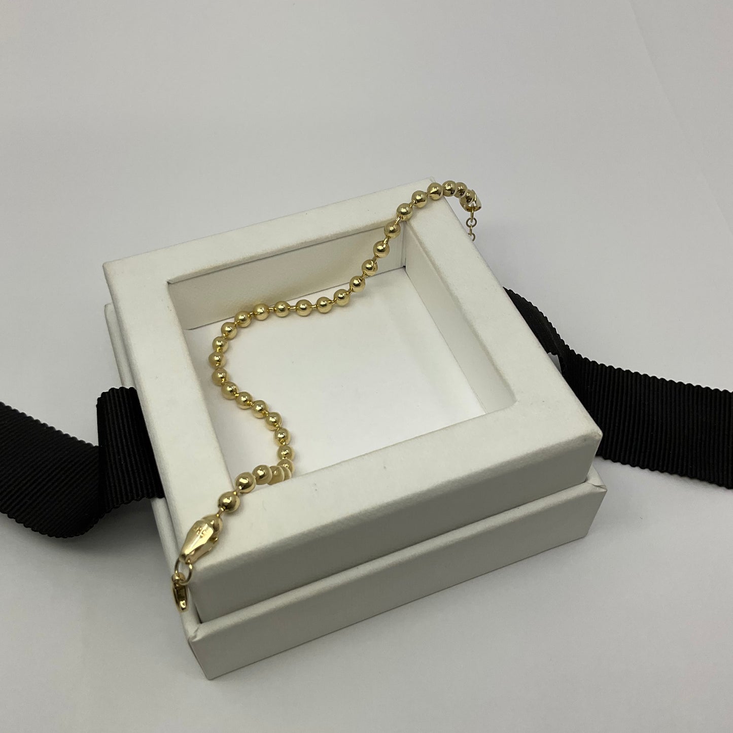 14K Gold Ball Bracelet