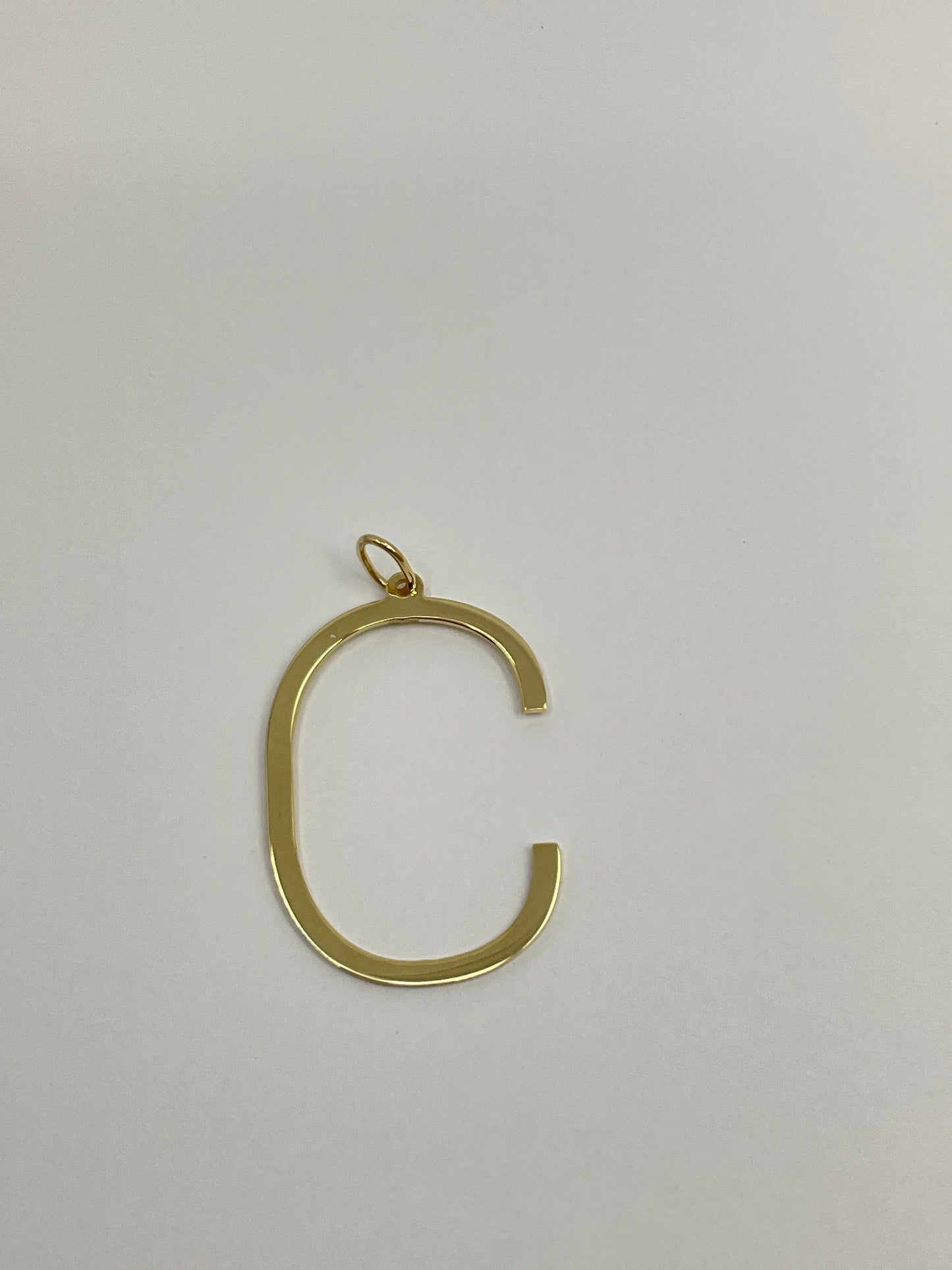 14KY Solid Gold Initial Pendant