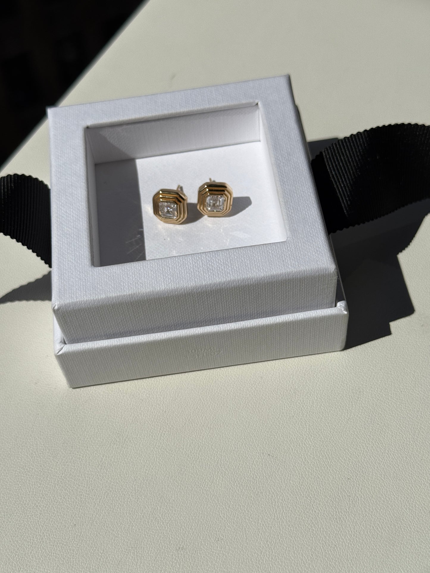 14K  Asher Cut 1.45Ct Lab Grown Diamond Studs Earrings
