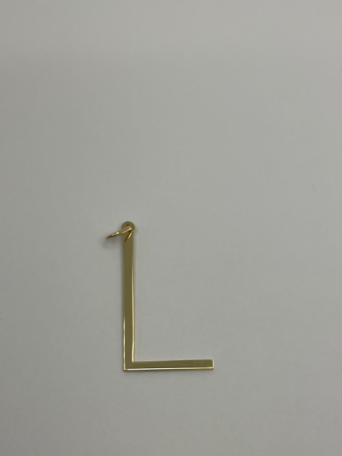 14KY Solid Gold Initial Pendant