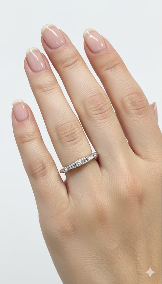 18KW Starlight Pave Diamond Ring
