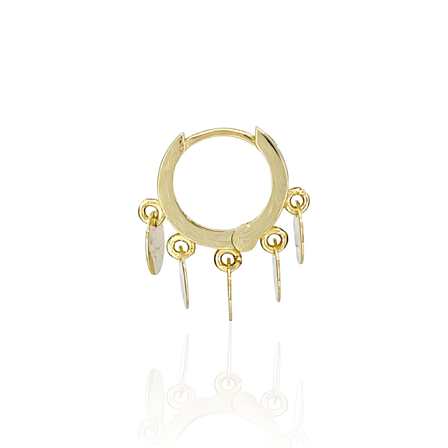 14K Gold Oval Earrings