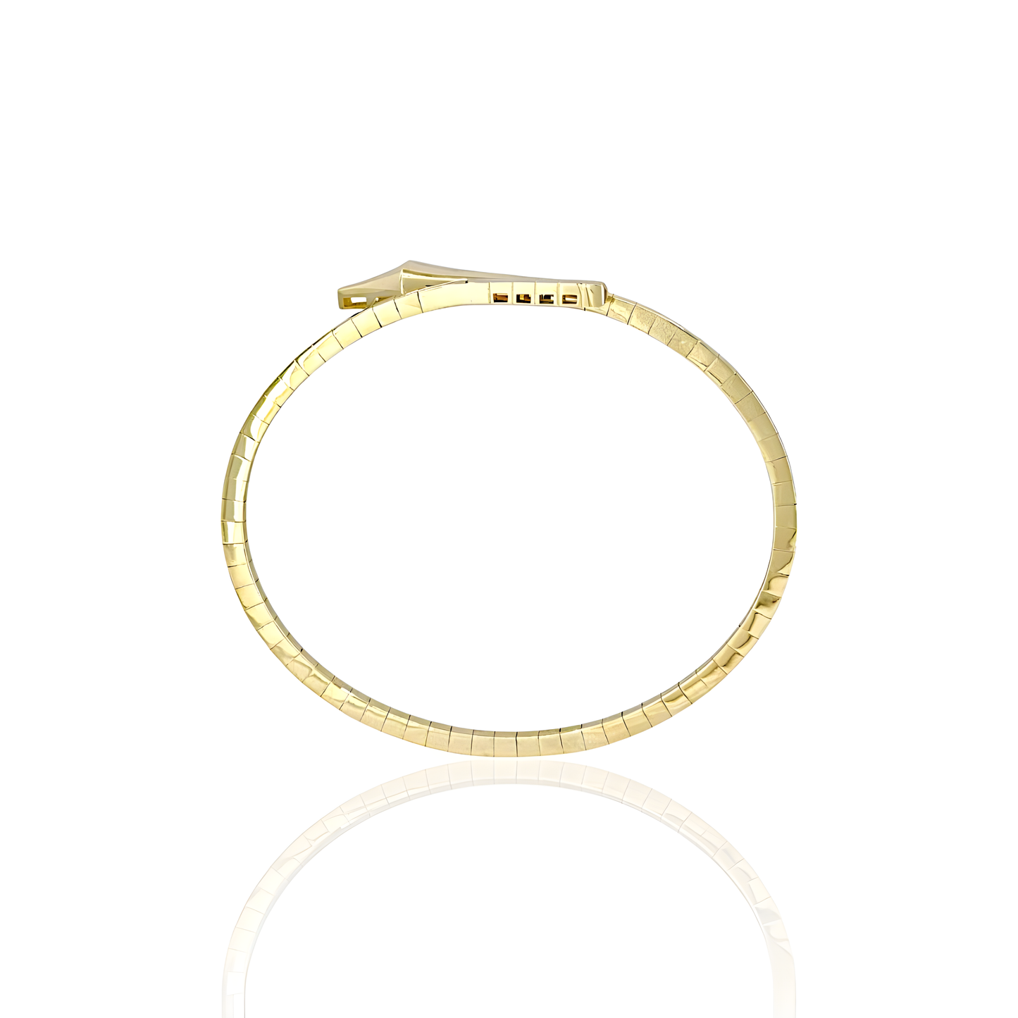 14K Gold Snake Bangel