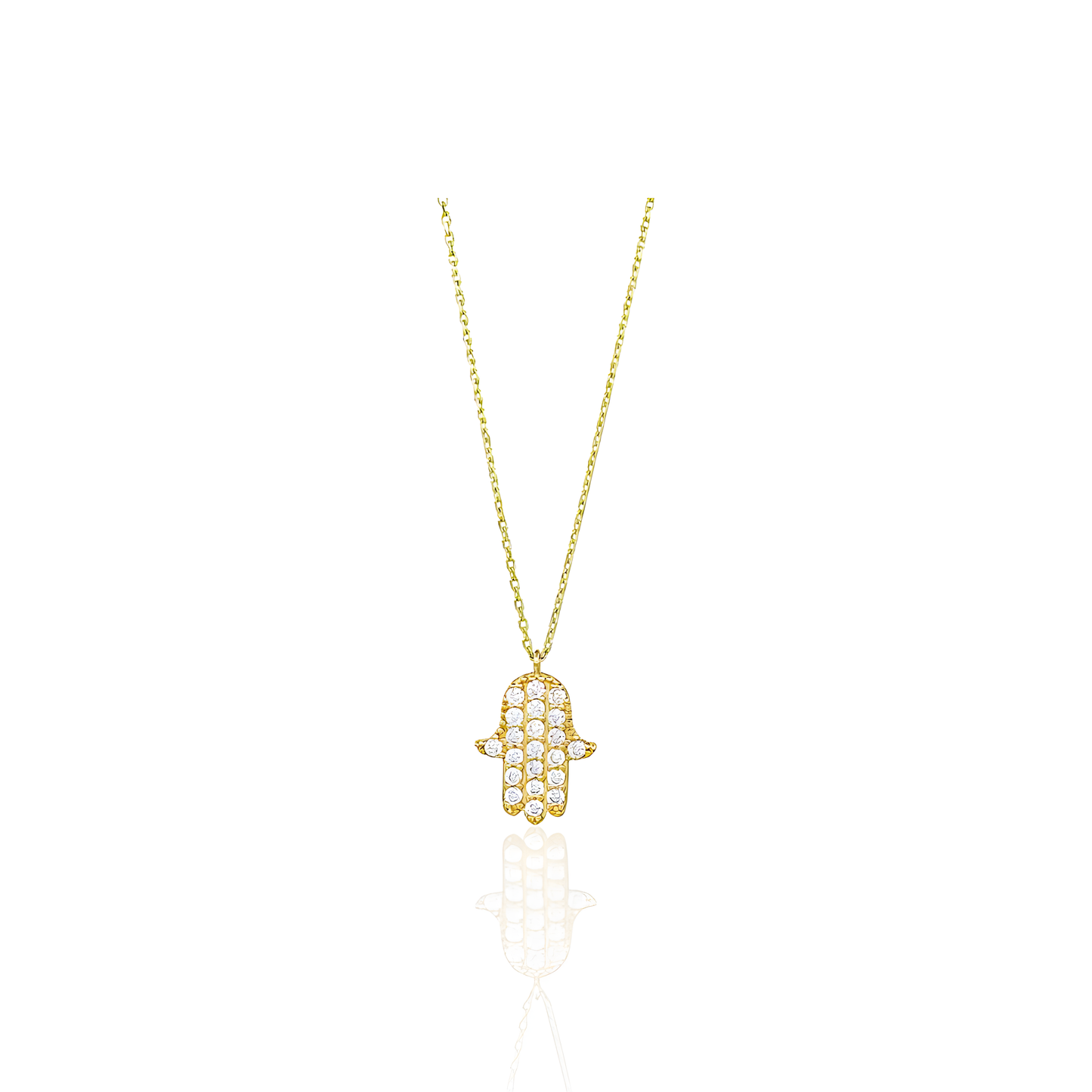 14K Gold Hamsa Necklace