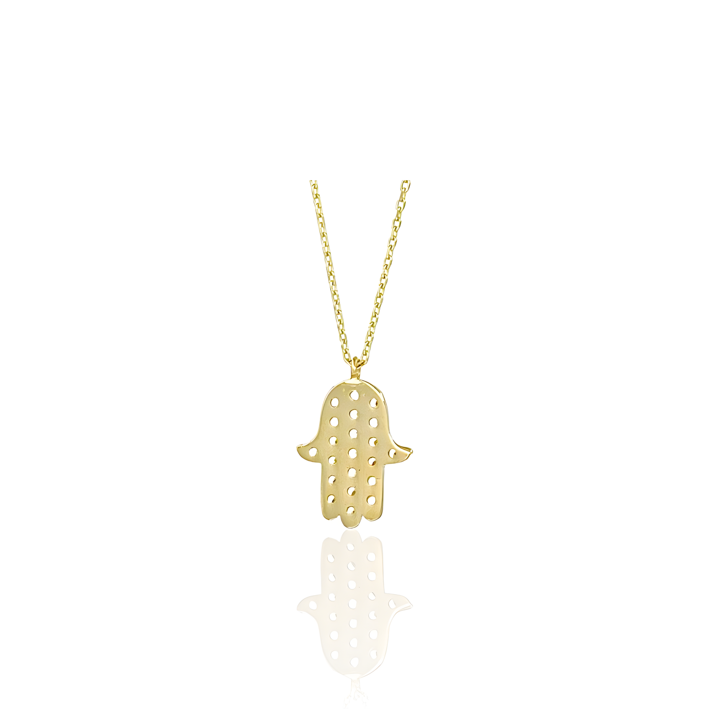 14K Gold Hamsa Necklace