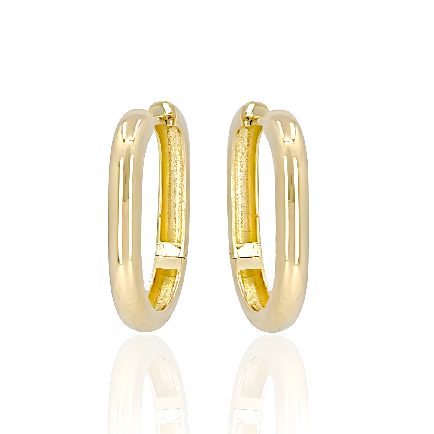 14K Huggie Hoop Earrings