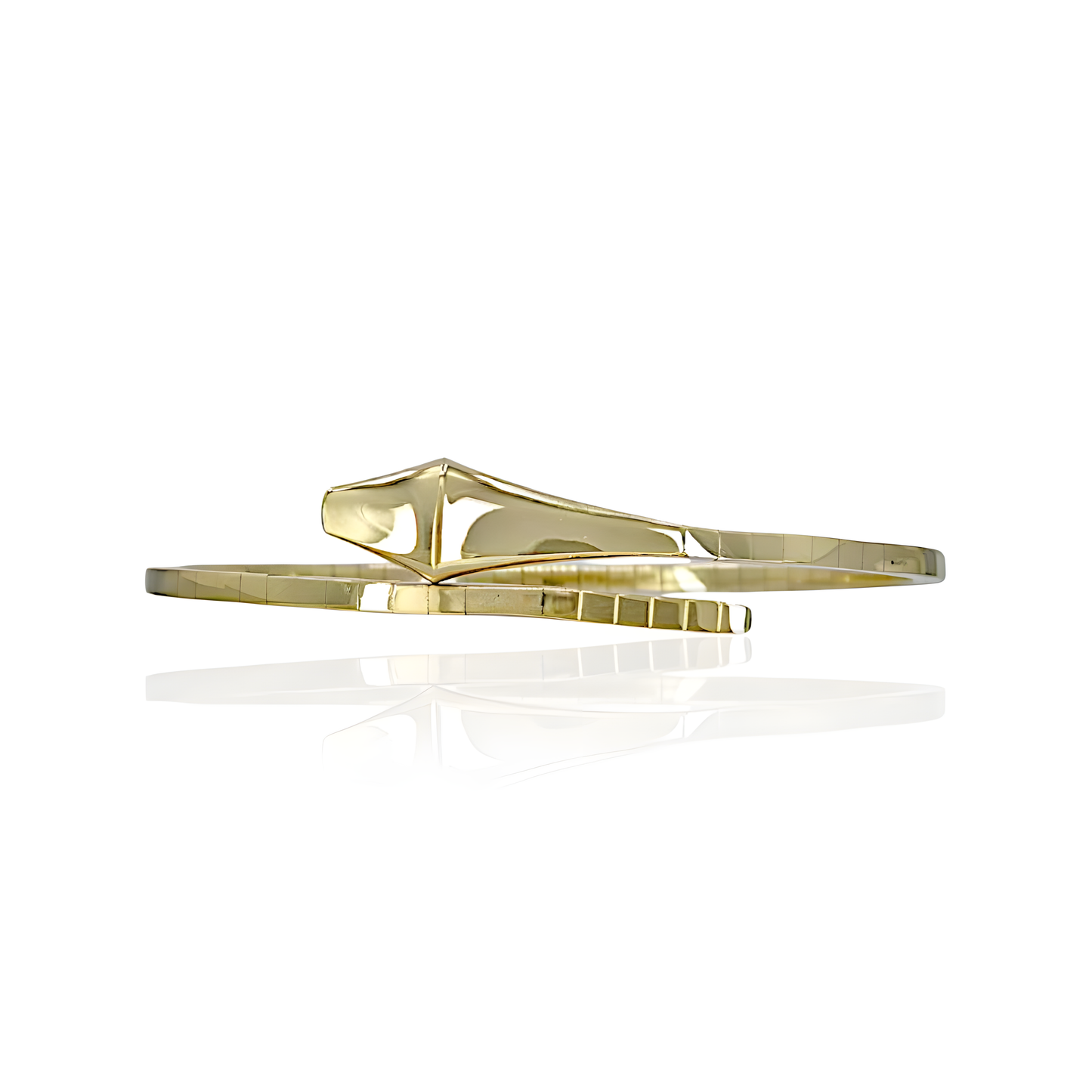 14K Gold Snake Bangel