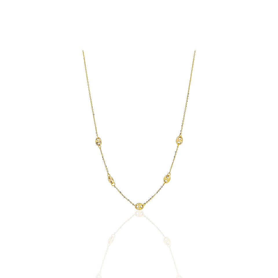 14K Gold Jared Paper Clip Necklace