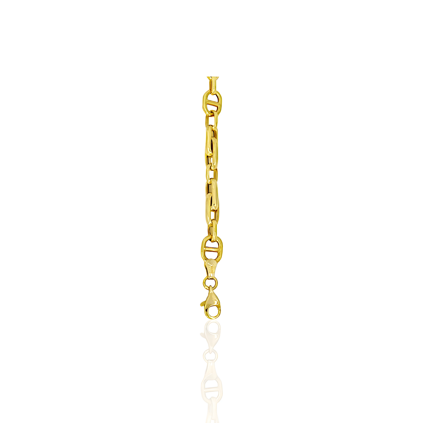 14K Gold Anchor Bracelet