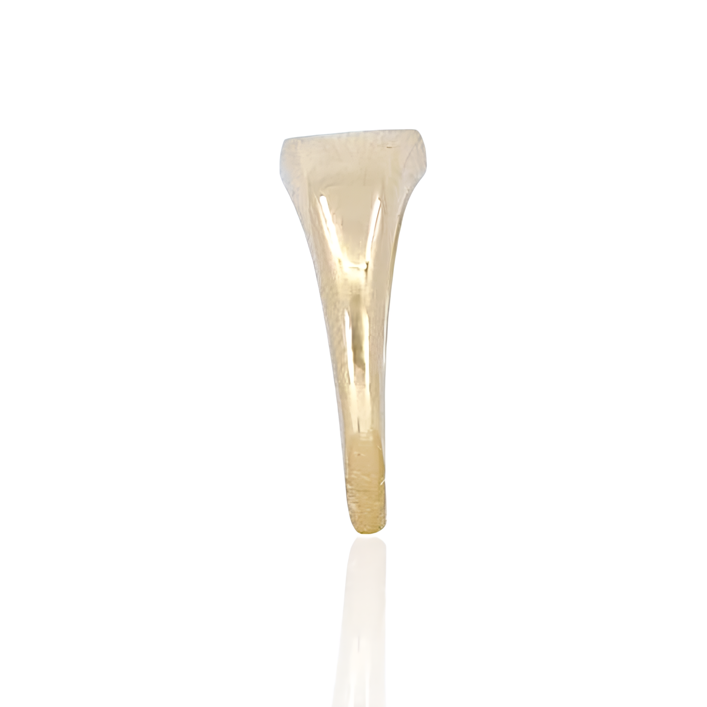 14K Gold Almond shape Stones Ring