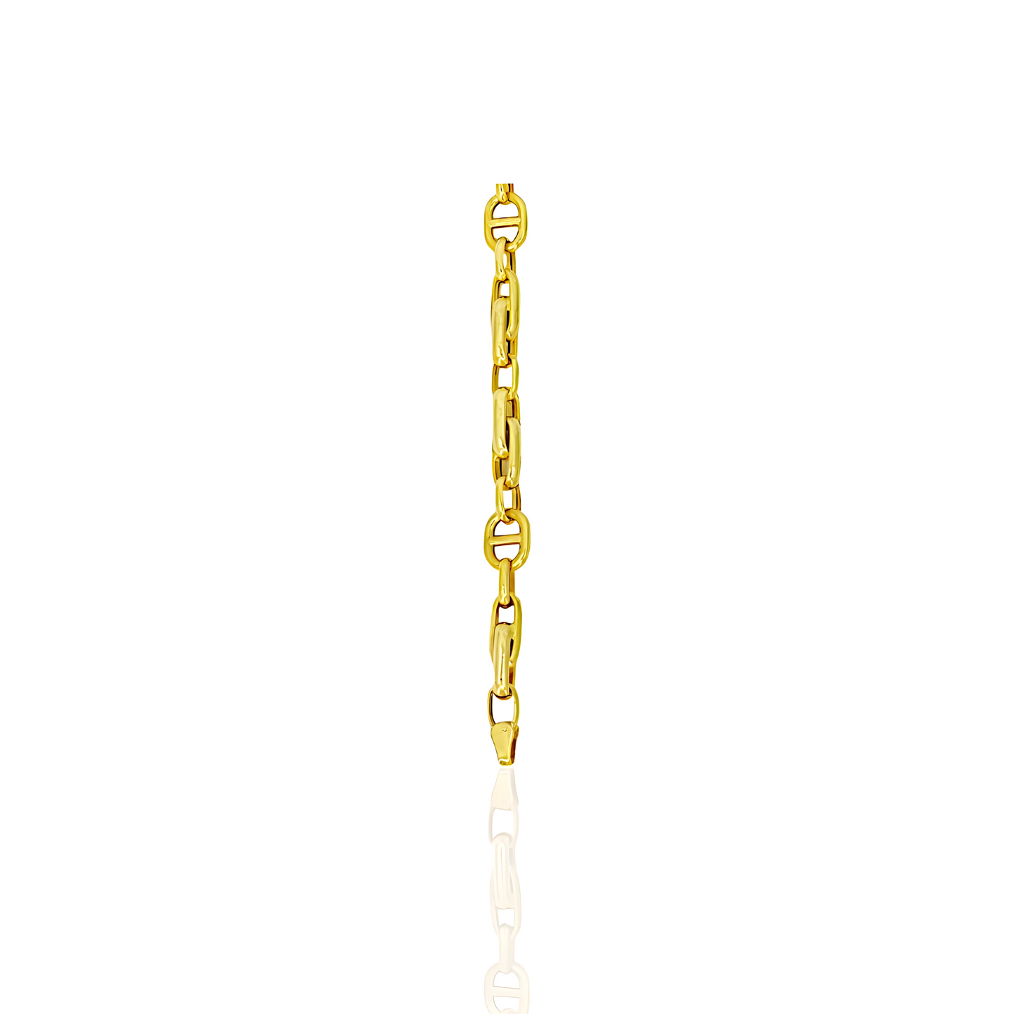 14K Gold Anchor Bracelet