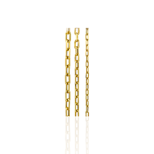 14K Gold Paperclip Necklace
