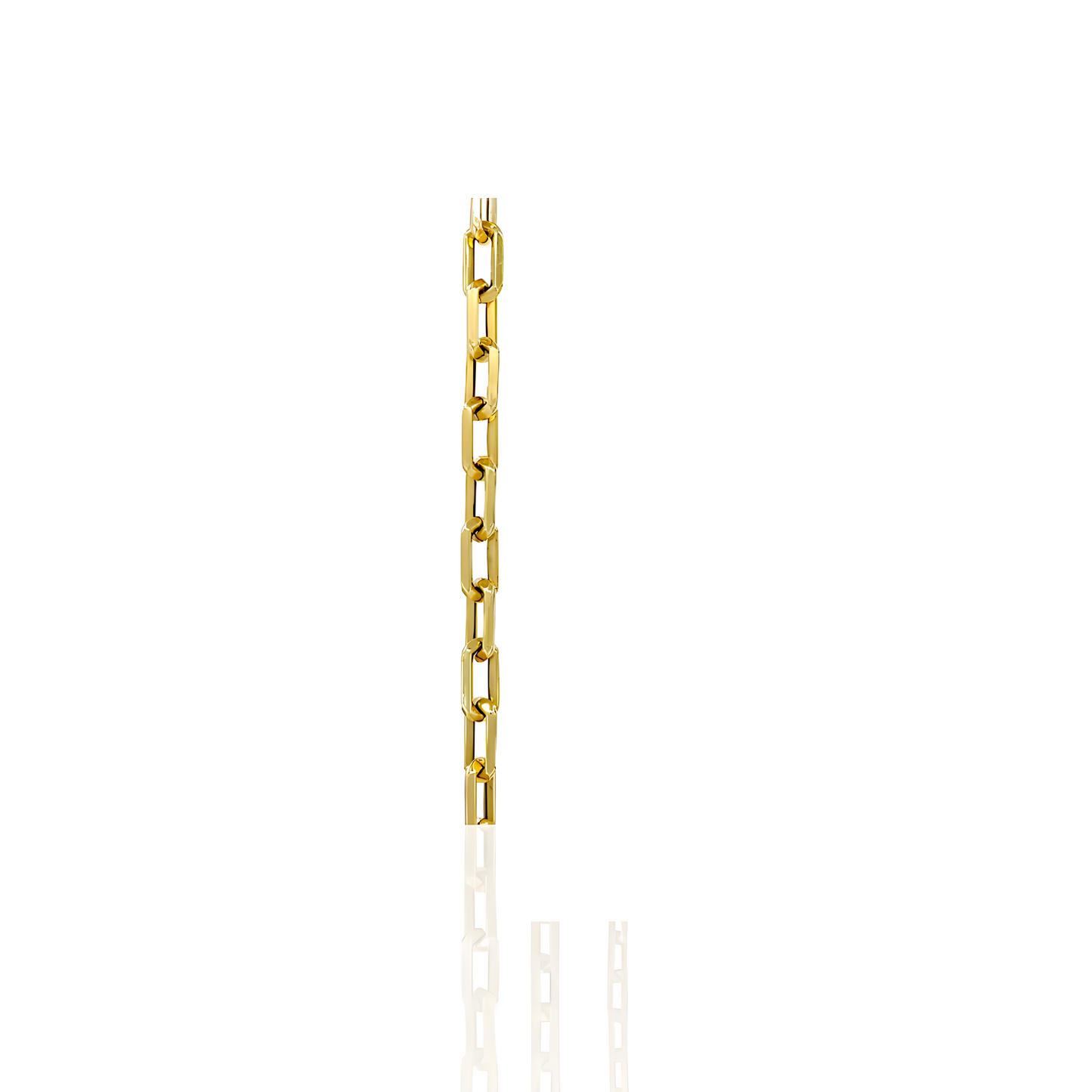 14K Gold Paperclip Necklace