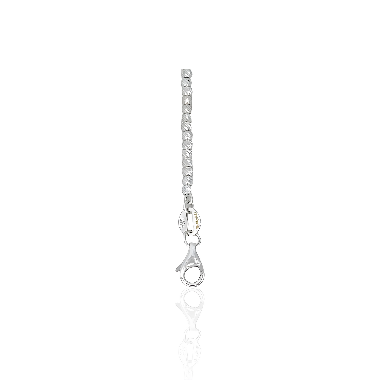 14K Gold Diamond Cut Bead Bracelet